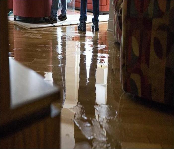 water on floor