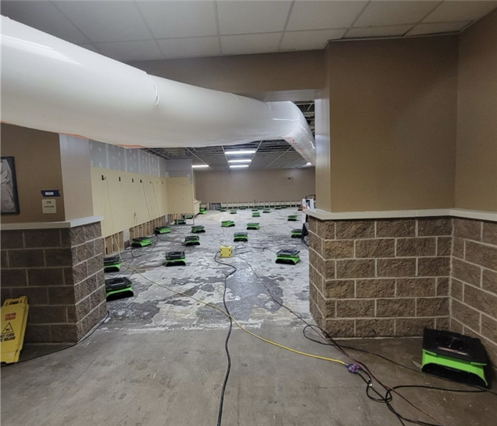 commercial drying after water damage 