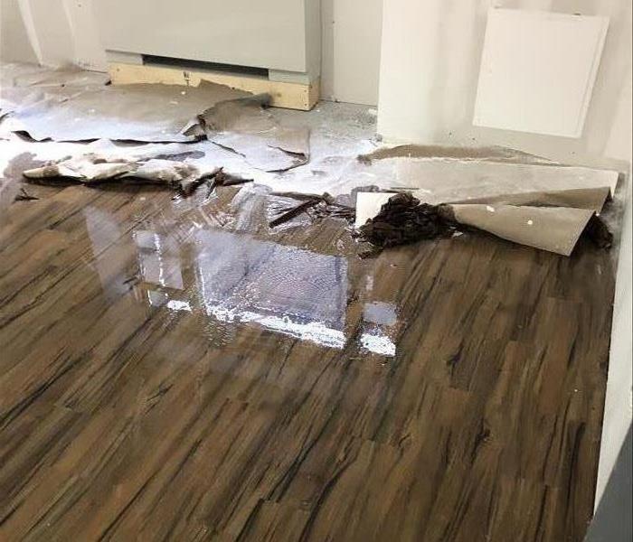 wet floor drywall